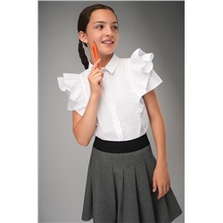 Нарядная блузка для девочки с коротким рукавом Happyfox