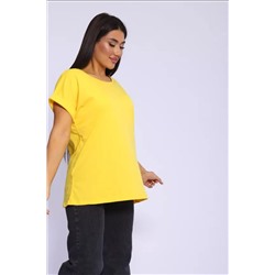 Футболка без рисунка с отворотами на рукавах, хлопок 100%, Арт. 561 НАТАЛИ, 1070919