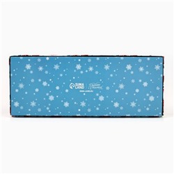 Коробка складная под 12 конфет новогодняя «Рябина», 3.5×10.5×26.5 см