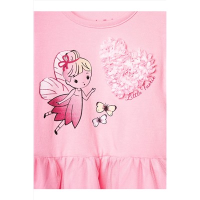 Комплект детский трикотажный для девочек: джемпер (футболка), брюки (легинсы укороченные) PLAYTODAY, 1240075