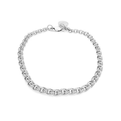 Браслет из серебра без вставки, ТРм-109 бисмарк 0,7