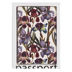 Обложка для паспорта "FLORA.Ирисы" кожзам 3-620/04 Bruno Visconti