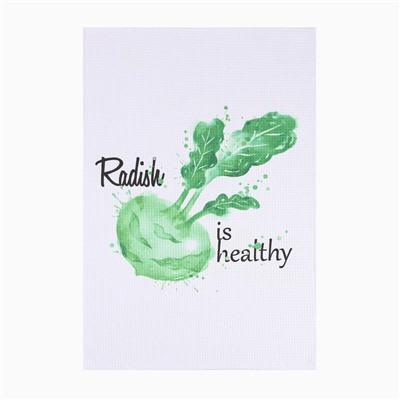 Набор кухонных полотенец «Доляна. Овощи», 40×60±3 см, 3 шт., 100% пэ