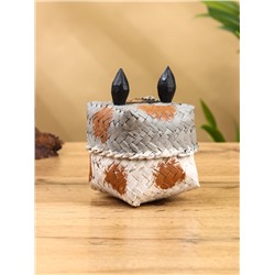 Корзинка «Кот», 8×8×13 см, бамбук