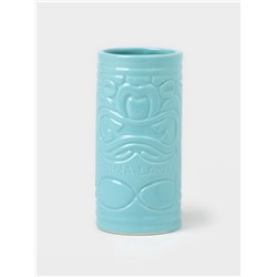 Стакан для коктейлей «Тики остров», 400 мл, d=7 см, h=14.5 см, керамика, голубой