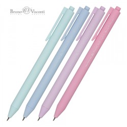 Ручка автоматическая шариковая 0.38мм "PointClick.ZEFIR" синяя (4 цвета корпуса) 20-0377 Bruno Visconti