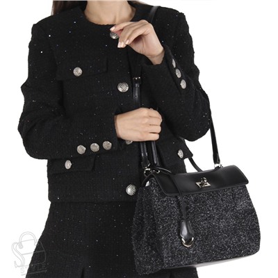 Сумка женская кожаная 9766VGAA black Vitelli Grassi
