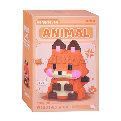 Конструктор "Лиса" (195 дет.) в коробке