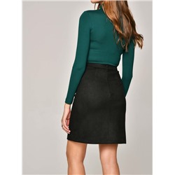 Юбки CONTE CELINA Юбка А-силуэта с эффектом замши и рельефными линиями