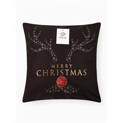 Наволочка декоративная новогодняя «Этель. Shining Horns», 40×40 см, велюр