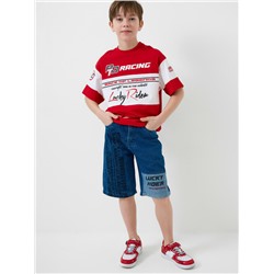 Шорты текстильные джинсовые для мальчиков