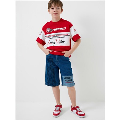 Шорты текстильные джинсовые для мальчиков