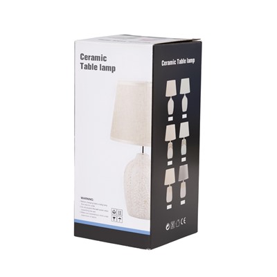 Лампа настольная RISALUX «Луминель» E14, 1×40 Вт, белая