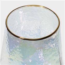 Бокалы для вина Magistro «Дарио», 500 мл, 7.3×25 см, набор 6 шт., стекло, перламутровые