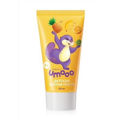 Детская зубная паста с фтором Umooo 6+