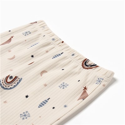 Костюм детский (джемпер и брюки) «Крошка Я. Новогодние игрушки», рост 68-74 см