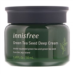 Innisfree, крем интенсивного действия с экстрактом семян зеленого чая, 50 мл (1,69 жидк. унции)