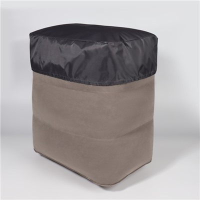 Подушка надувная, дорожная, 40×30×45 см, в чехле, серая
