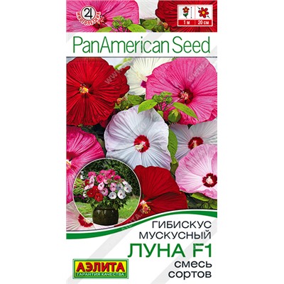 2005A Гибискус мускусный Луна F1, смесь сортов 3шт