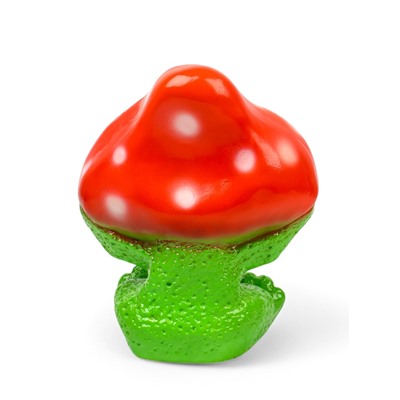 Садовая фигура из гипса «Лягушка улыбка под мухомором», 27.5×12×23.5 см