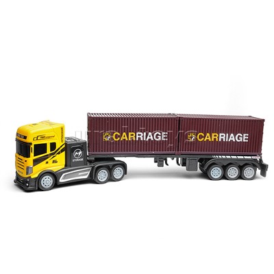 Машина "Контейнеровоз" с дорожными знаками, р/у, 27 MHz, в коробке