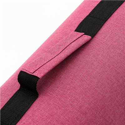 Сумка - переноска, 43×24×28 с, с органайзером и иллюминатором, розовая