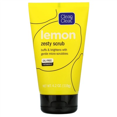 Clean & Clear, Lemon Zesty Scrub, 4.2 oz (119 g)