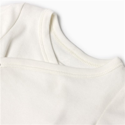 Боди детское MINAKU, рост 80-86 см, цвет экрю