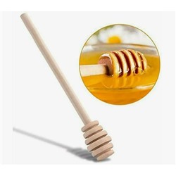 Палочка для мёда из бука, ложка для меда, 15 х 2,3 см в индивидуальной упаковке