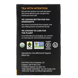 Choice Organic Teas, Decaf Black Tea,  Decaffeinated English Breakfast, 16 Tea Bags, 1.12 oz (32 g)