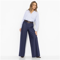 Брюки нарядные со стрелками, Минимализм с акцентами (синие)