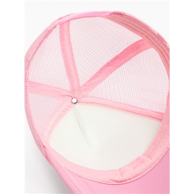 Бейсболка с сеткой MINAKU, светло-розовая, размер 56-58