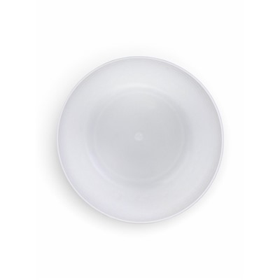 Кашпо для цветов «Фасет», 2 л, d=15 см, h=14 см, пластиковое, с автополивом, со вставкой, белое