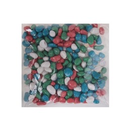 Грунт для аквариума DECOR DE «Галька цветная», фр. 8-12 мм, салатовый/белый/бирюзовый/розовый, 800 г