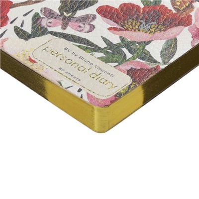 Еженедельник недатированный А6 160 стр. ЛАЙТ "Пионы" 3-741/10 Bruno Visconti