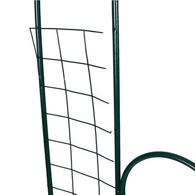 Шпалера, 200 × 50 × 1 см, металл, зелёная, «3 кольца»