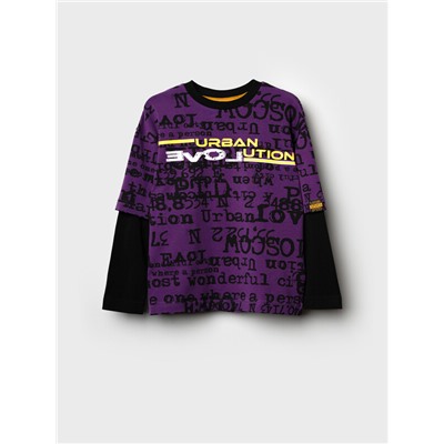 Джемпер трикотажный для мальчиков (футболка с длинными рукавами)