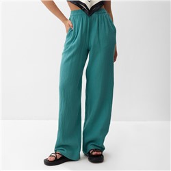 Брюки женские MIST Muslin, размер 42-44, бирюзовые