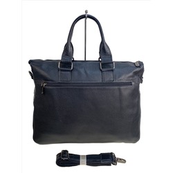 Сумка-портфель мужская из натуральной кожи, цвет чёрный