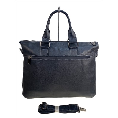 Сумка-портфель мужская из натуральной кожи, цвет чёрный