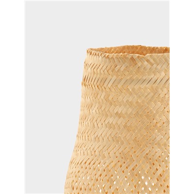 Корзинка плетёная из бамбука, 23×23×23 см