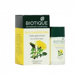 Biotique Dandelion Anti- Ageing Serum /Биотик Одуванчика Антивозрастная Сыворотка Для Лица  30мл