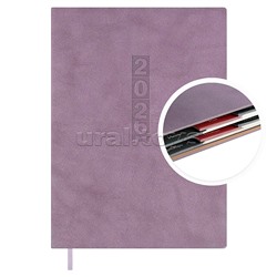 Ежедневник датированный 2026 Escalada, #Думай как миллиардер, А5, 176 л., Тиволи глосс сиреневый