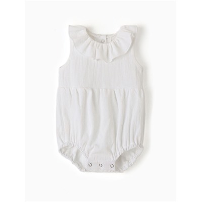 Боди для девочки с воротником MINAKU, рост 62-68 см, белое