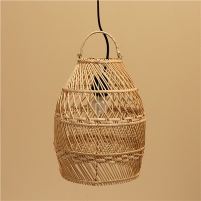 Светильник потолочный из ротанга «Агус», 1×120 Вт, Е27, 23×23×30 см