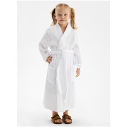 Халат вафельный детский SL HOME: Kids «Блан де Блан», размер 36, 100% хлопок, 280 г/м²