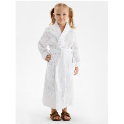 Халат вафельный детский SL HOME: Kids «Блан де Блан», размер 36, 100% хлопок, 280 г/м²