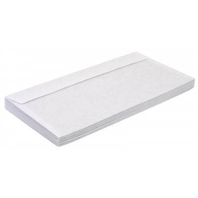 Конверт 110х220 мм евростандарт отрывная лента/чистый (отгрузка кратно 100) Е65 EPE65S00CL/100 inФОРМАТ