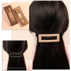 Заколка-автомат прямоугольная матовая 9,5 см.