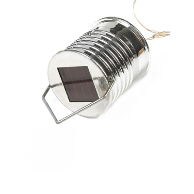 Садовый светильник «Лампочка», уличный, на солнечной батарее, 8×14×8 см, 5 LED, свечение белое